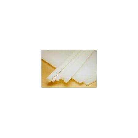 Natural Polypropylene Sheet,3.000 Thick,24 X 48